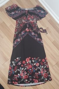 New York & Company floral maxi dress